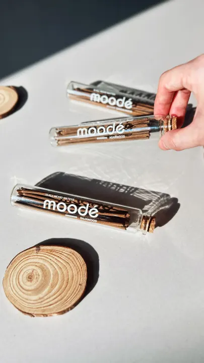 moodé incense tubes in sunlight
